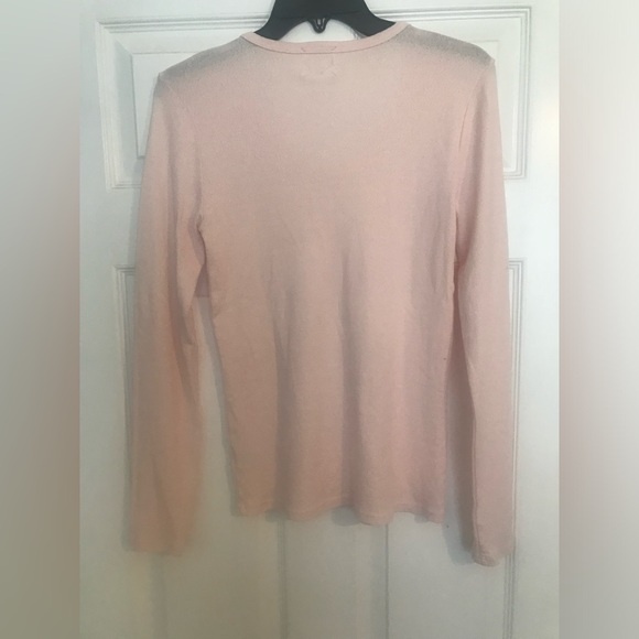 Michael Stars Anthropologie Baby Pink Long Sleeve Tee - Picture 15 of 15